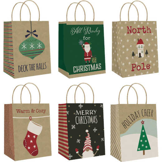 Paper Images Medium Kraft Paper Assorted Gift Bag